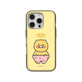 [S2B] KAKAO FRIENDS CHOONSIK Magnetic Door Wallet Card Case Compatible with Galaxy – Dual Layer Protective Bumper Phone Case, Card Storage (2) - Made in Korea